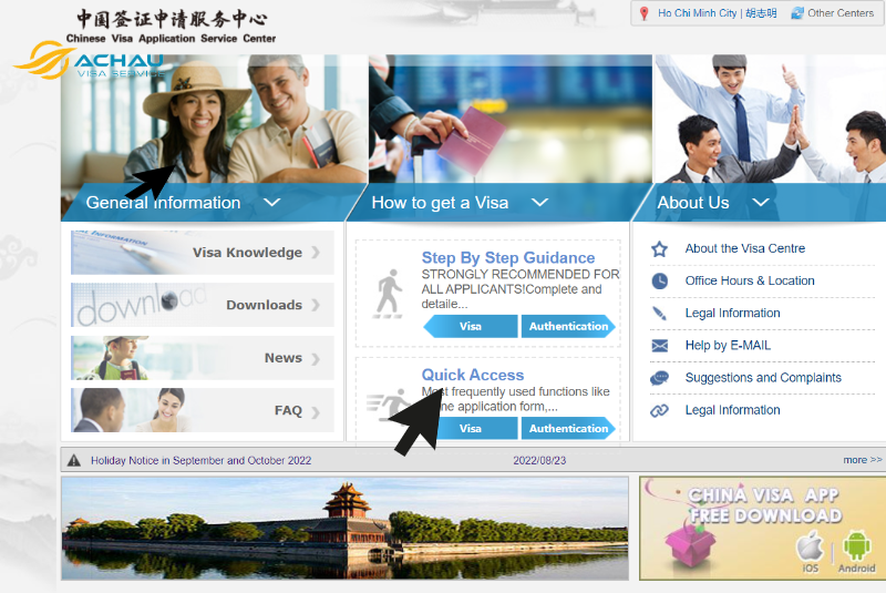 Hướng dẫn đặt lịch hẹn online xin visa Trung Quốc chi tiết nhất 2023