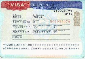 VISA công tác HAN QUOC