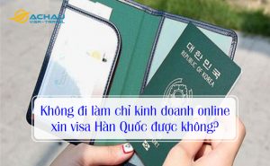 Không đi làm chỉ kinh doanh online xin visa Hàn Quốc được không?